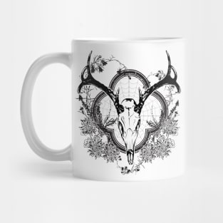 Deer Skull Floral 2 Mug